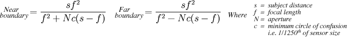 DoF equation